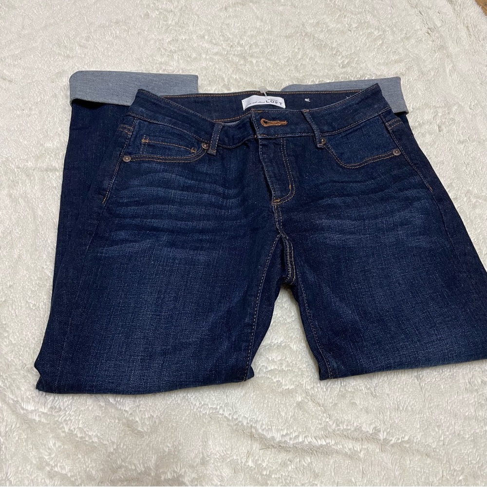 NWT Loft crop cuffed jeans